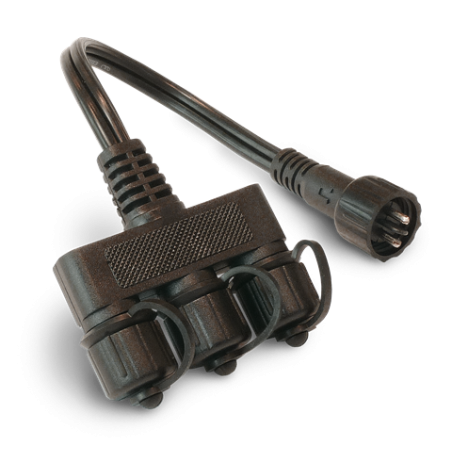 Ludeco Low Voltage Lighting UK DIY 3 way divider splitter Plug and Play