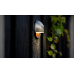 Ludeco Outdoor Lighting UK 12v Kit 3 Light  Aron 1w Eyelid Wall  Steel 1