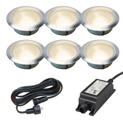 Ludeco Low Voltage 12v DIY UK 6 Light kit Olan 80 deck lights