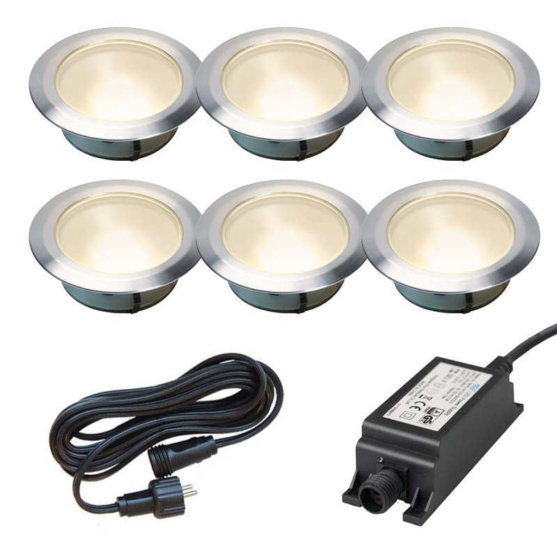 Ludeco Low Voltage 12v DIY UK 6 Light kit Olan 80 deck lights