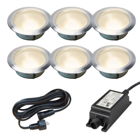 Ludeco Low Voltage 12v DIY UK 6 Light kit Olan 80 deck lights