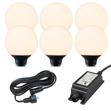 Ludeco Low Voltage 12v DIY UK 6 Light 1w Orsin Kit