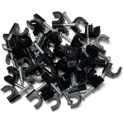 Ludeco Light UK Pack of 100 Cable Clips Black for SPT1 cable