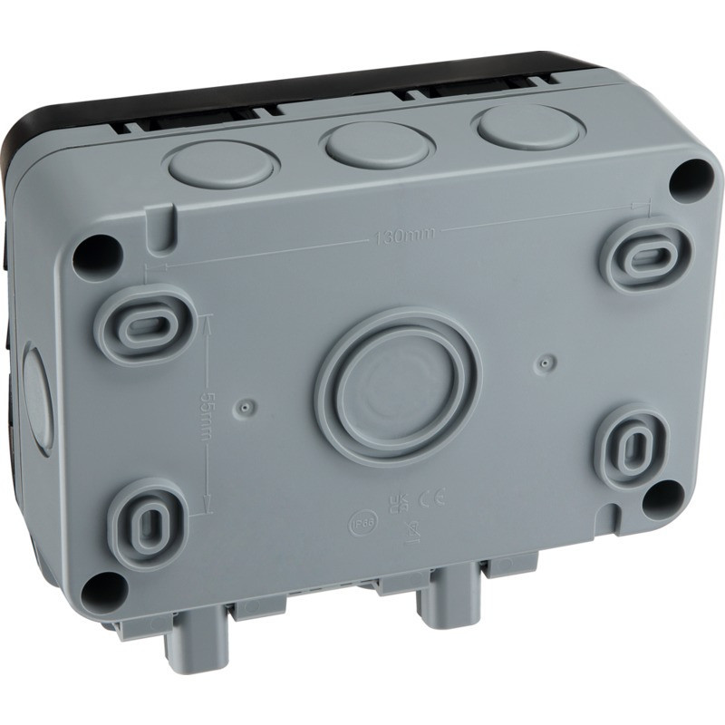Ludeco Low Voltage Lighting UK Weatherproof IP66 Twin Smart WIFI 13 Amp Switched Socket Outlet 8