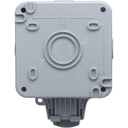 Ludeco Low Voltage Lighting UK Weatherproof IP66 Single 13 Amp Switched Socket Outlet 3