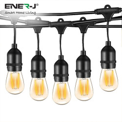 Outdoor IP65 Light  String Set Ener-J LED Filament Festoon Lighting Kit - 240 Volt 10