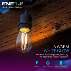 Outdoor IP65 Light  String Set Ener-J LED Filament Festoon Lighting Kit - 240 Volt 2