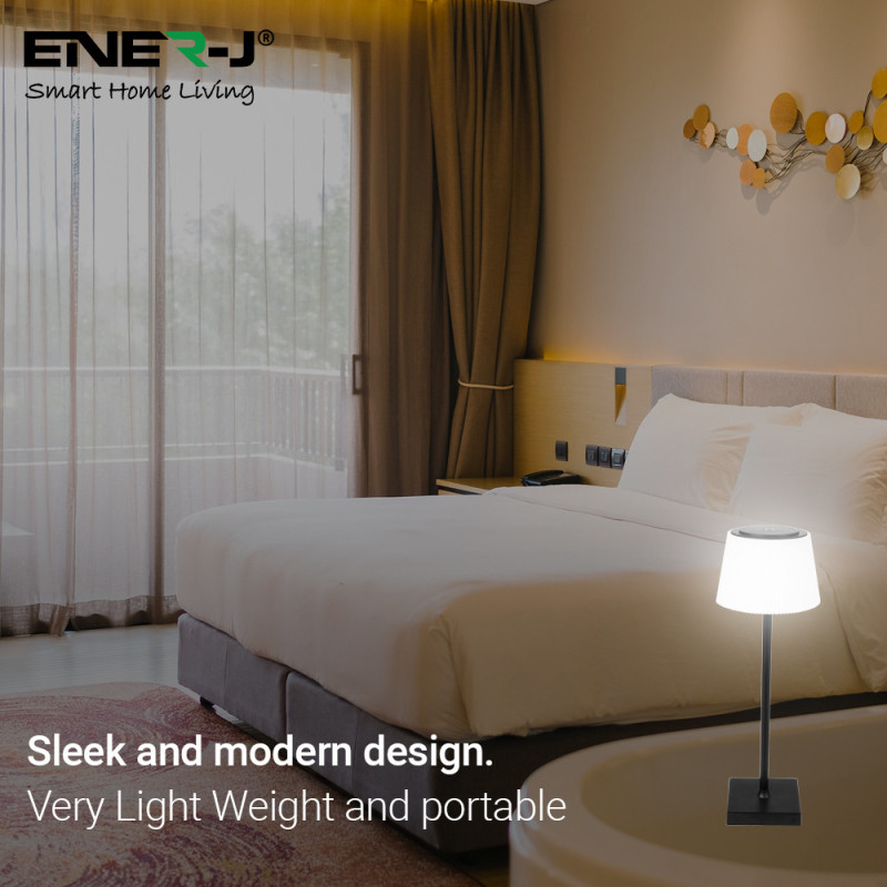 ENER-J Dimmable Table Lamp Black 6