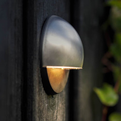Ludeco Lighting UK DIY Low Voltage 12v Aron Eyelid Wall Light Steel  2
