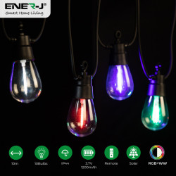 Solar LED RGB Festoon Lighting