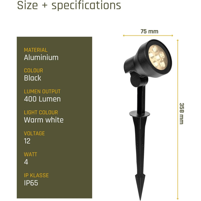 Ludeco Lighting 12Volt Cas Garden Spotlight 2